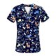 Cartoon Short Sleeve Scrubs Collar Nurse Clothes